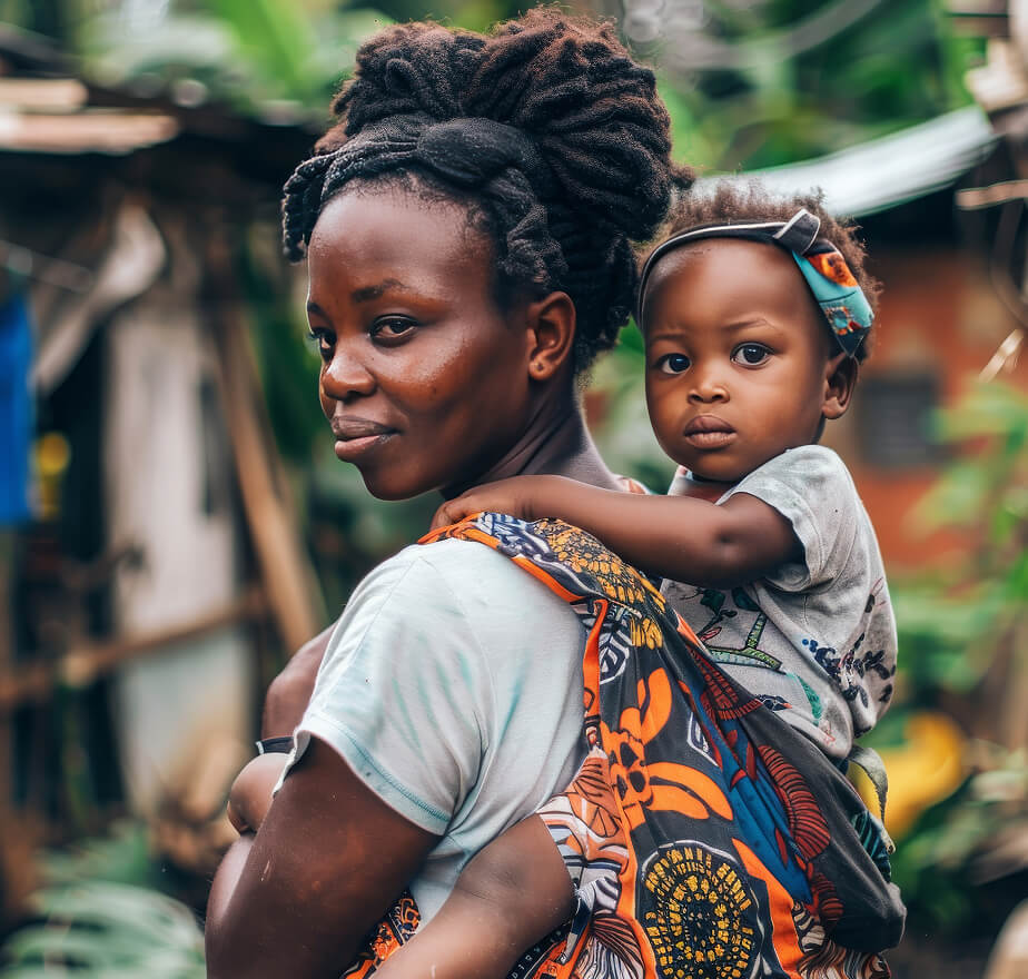 School supplies being distributed